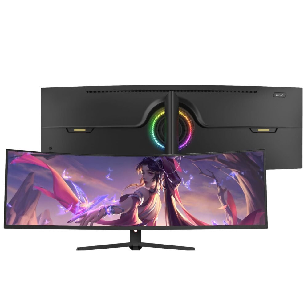 Curved Gaming Monitor with Adjustable Height Stand - 图片 2
