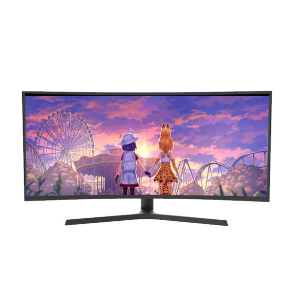 Curved Gaming Monitor with Adjustable Height Stand