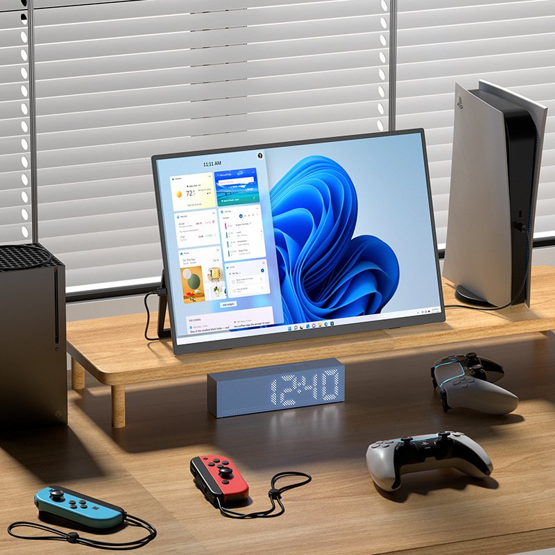 17.3-inch Portable Monitor with Wireless Screen Mirroring - 图片 3